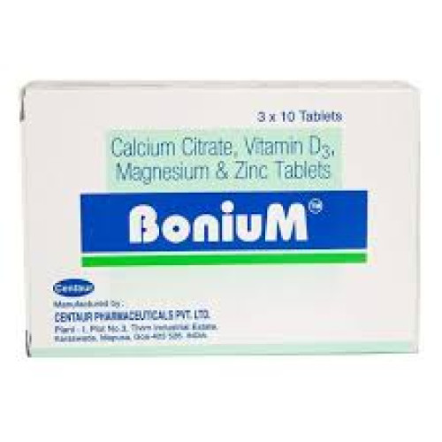 Bonium (Calcium Citrate, Magnesium, Zinc, And Vitamin D3)