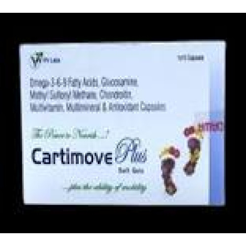 Cartimove Plus (Glucosamine, Chondroitin, Msm, Omega 3,6,9, Antioxidant Capsules)