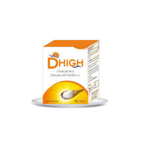 D HIGH sachets (Cholecalciferol Vitamin D 60000 Iu Sachets)