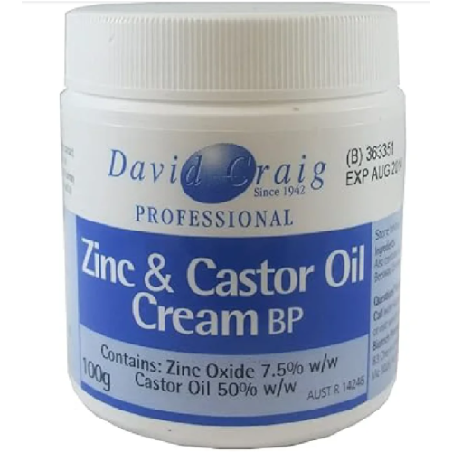 Zinc Oxide + Castor Oil Cream 100G